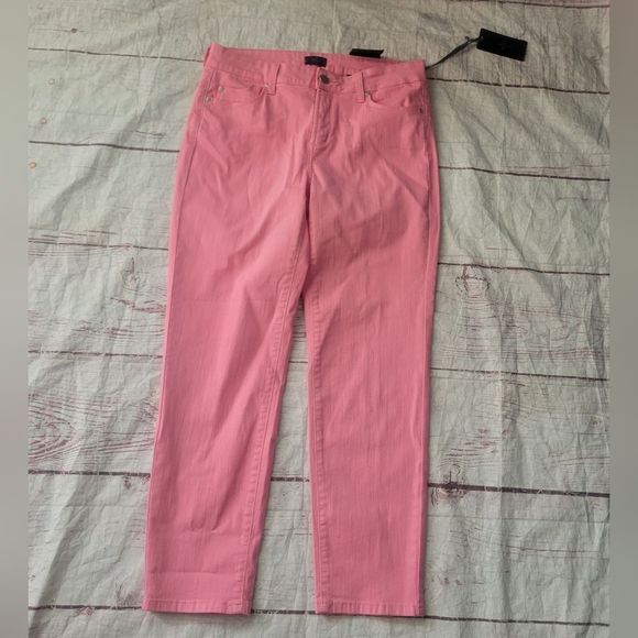 NYDJ Pink Ankle Jeans Size 10 NWT - Picture 3 of 7